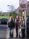 SPD-Fraktion im Ortsrat Schandelah beim Ortstermin: Ute Widow, Helmut Gödecke, Guido Zöllner und Helga Wolter